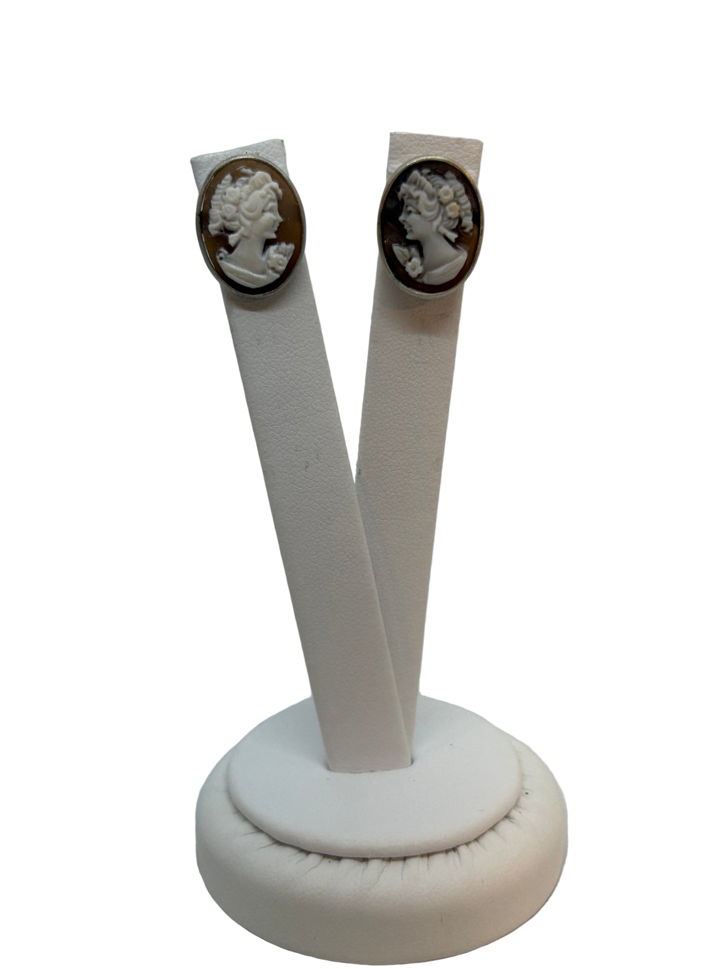 Orecchini in Cammeo incisione "Profilo di Donna"