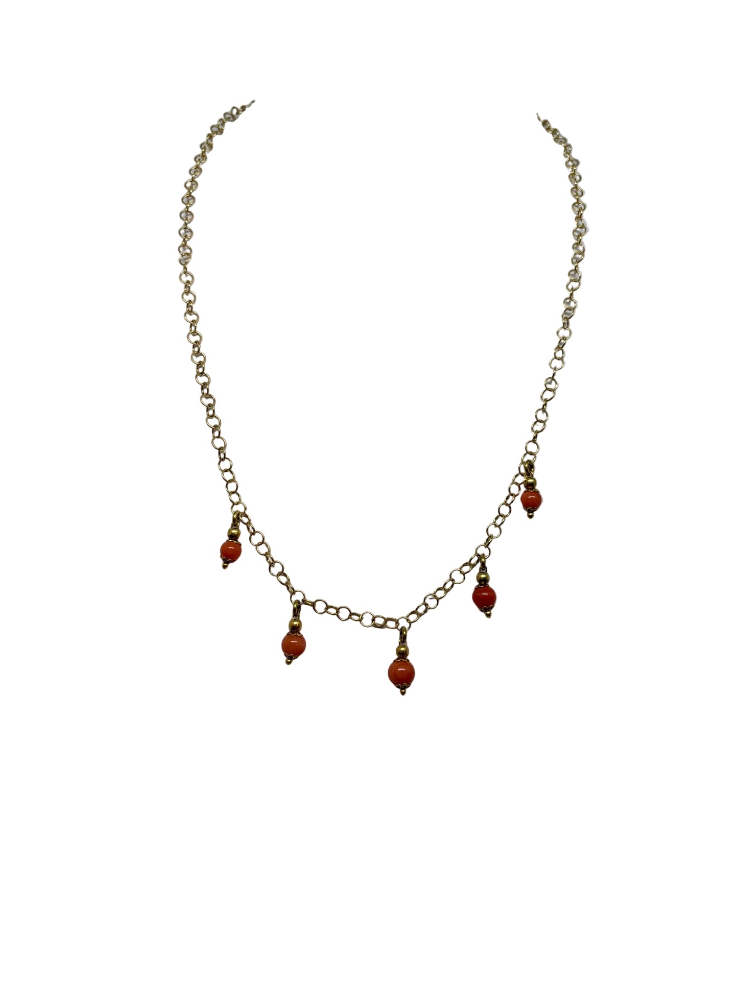 Collana in Argento e Corallo