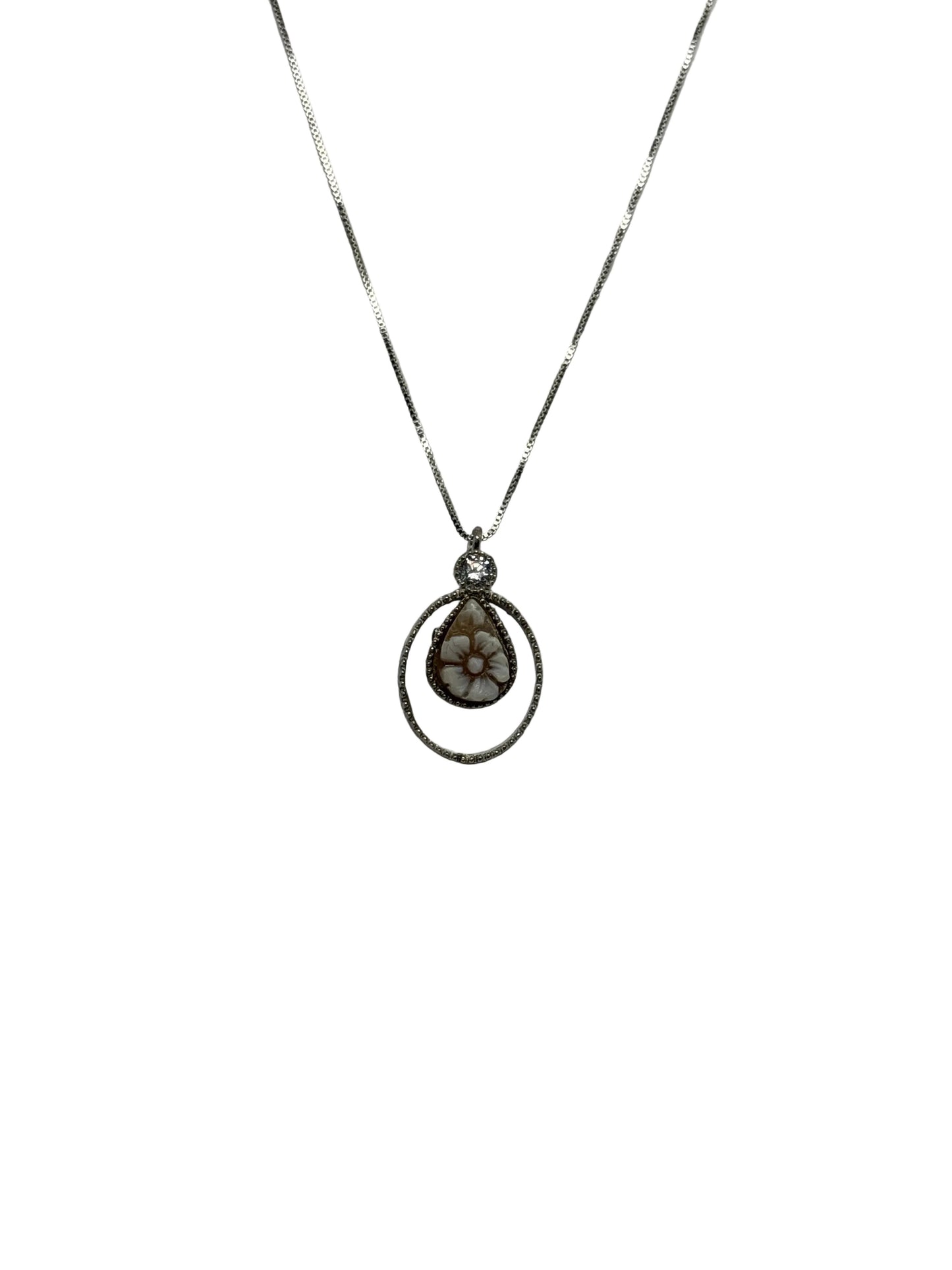 Collana in Cammeo incisione "Fiore"