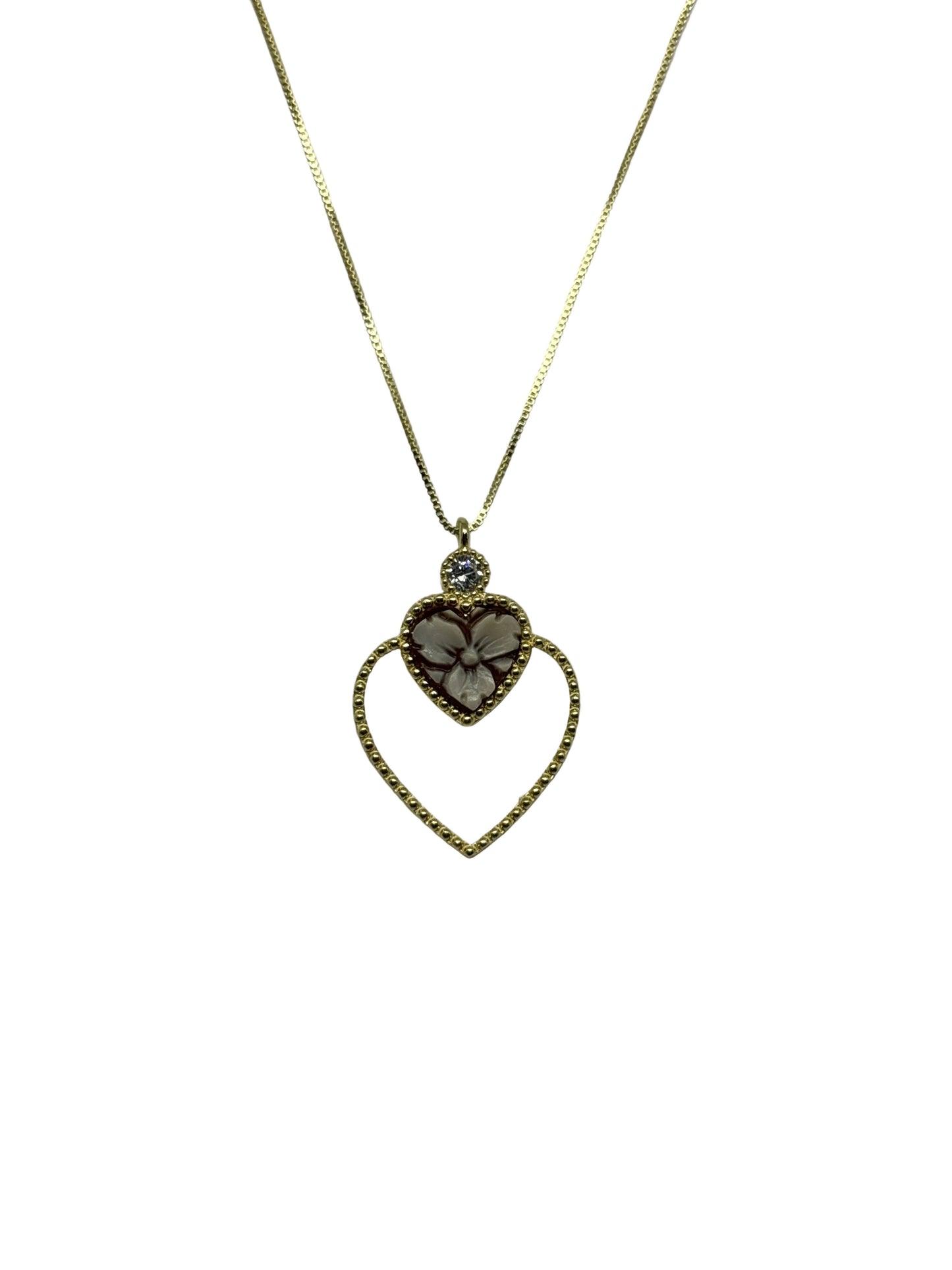Collana in Cammeo incisione "Fiore"