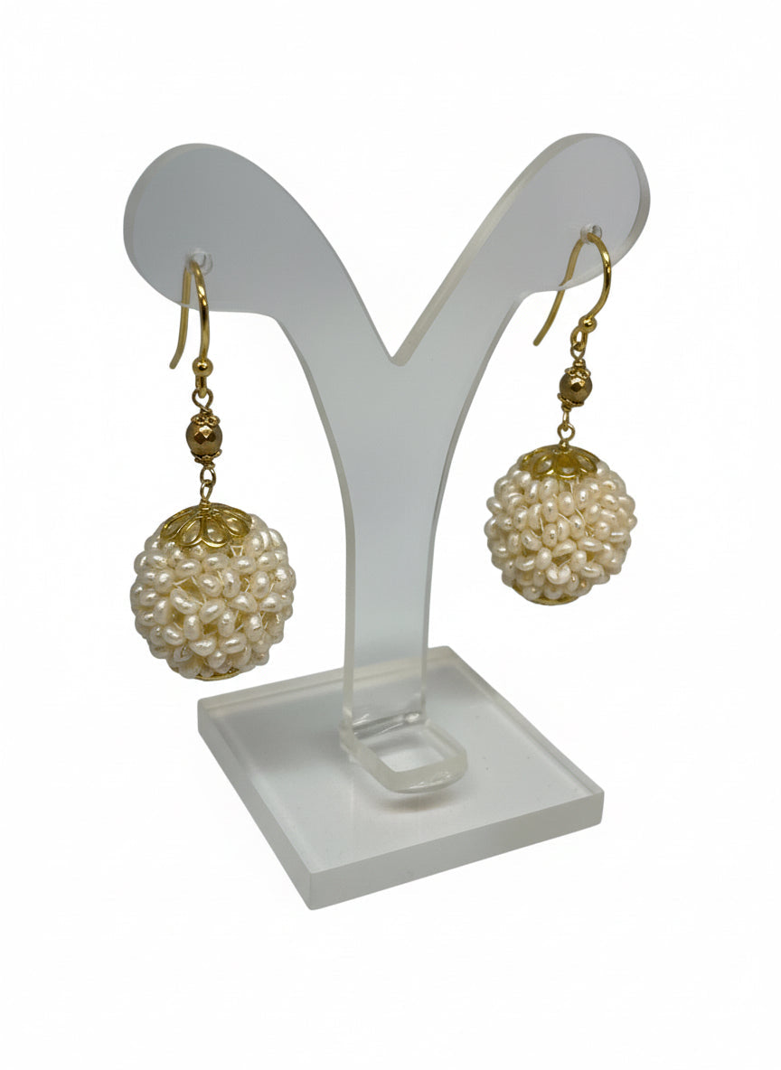 Orecchini di Perline Sferici