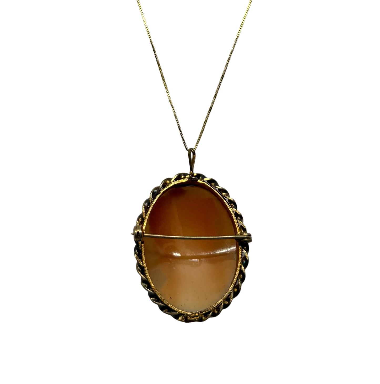 Spilla Pendente in Cammeo incisione "Profilo di Donna"