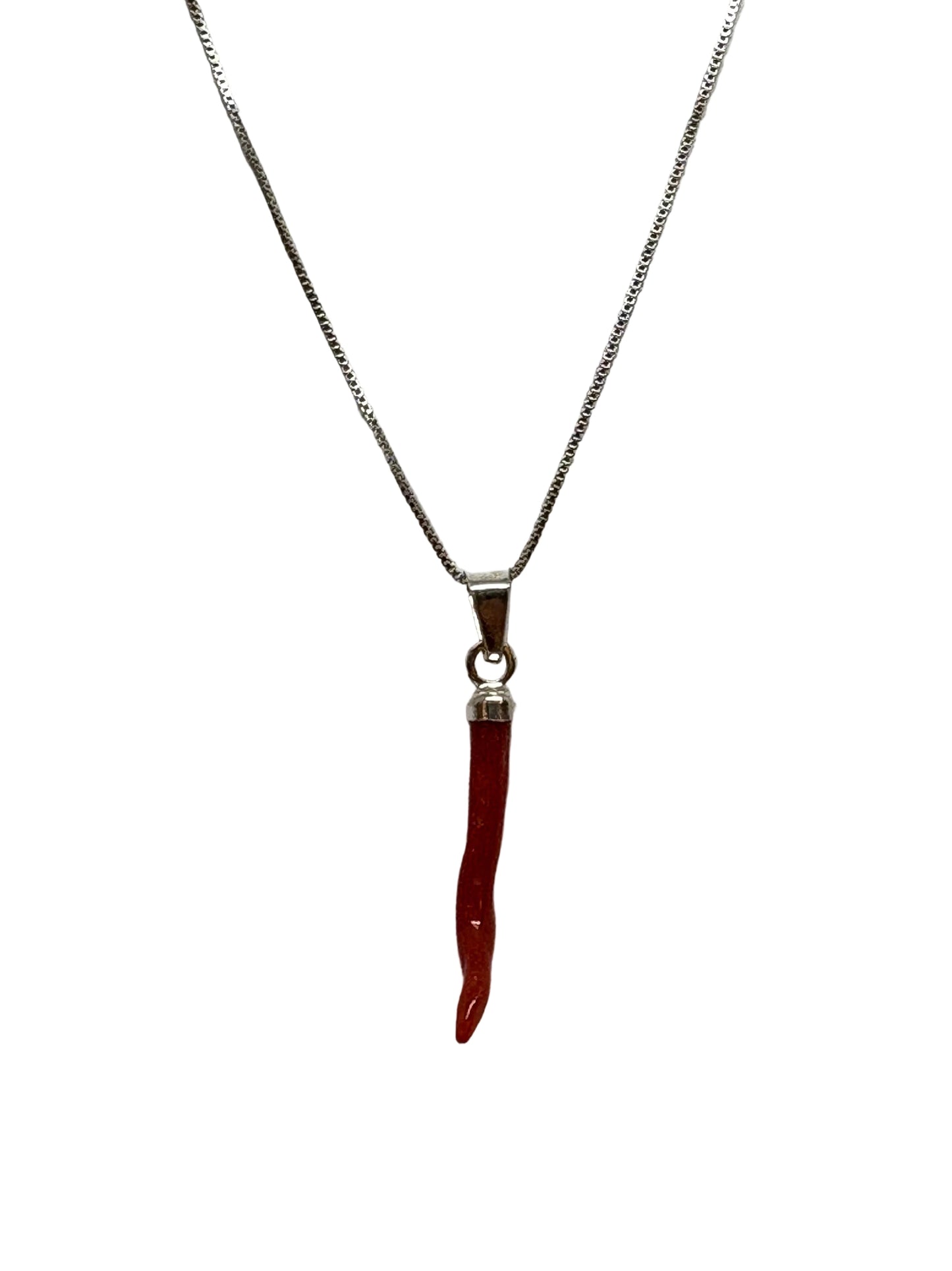 Pendente in Corallo " Corno"