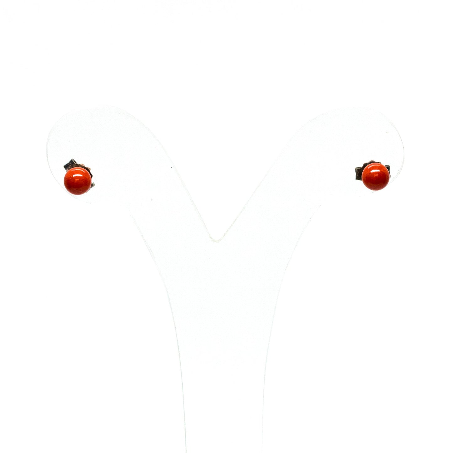 Orecchini-in-Perline-di-Corallo-Rosso