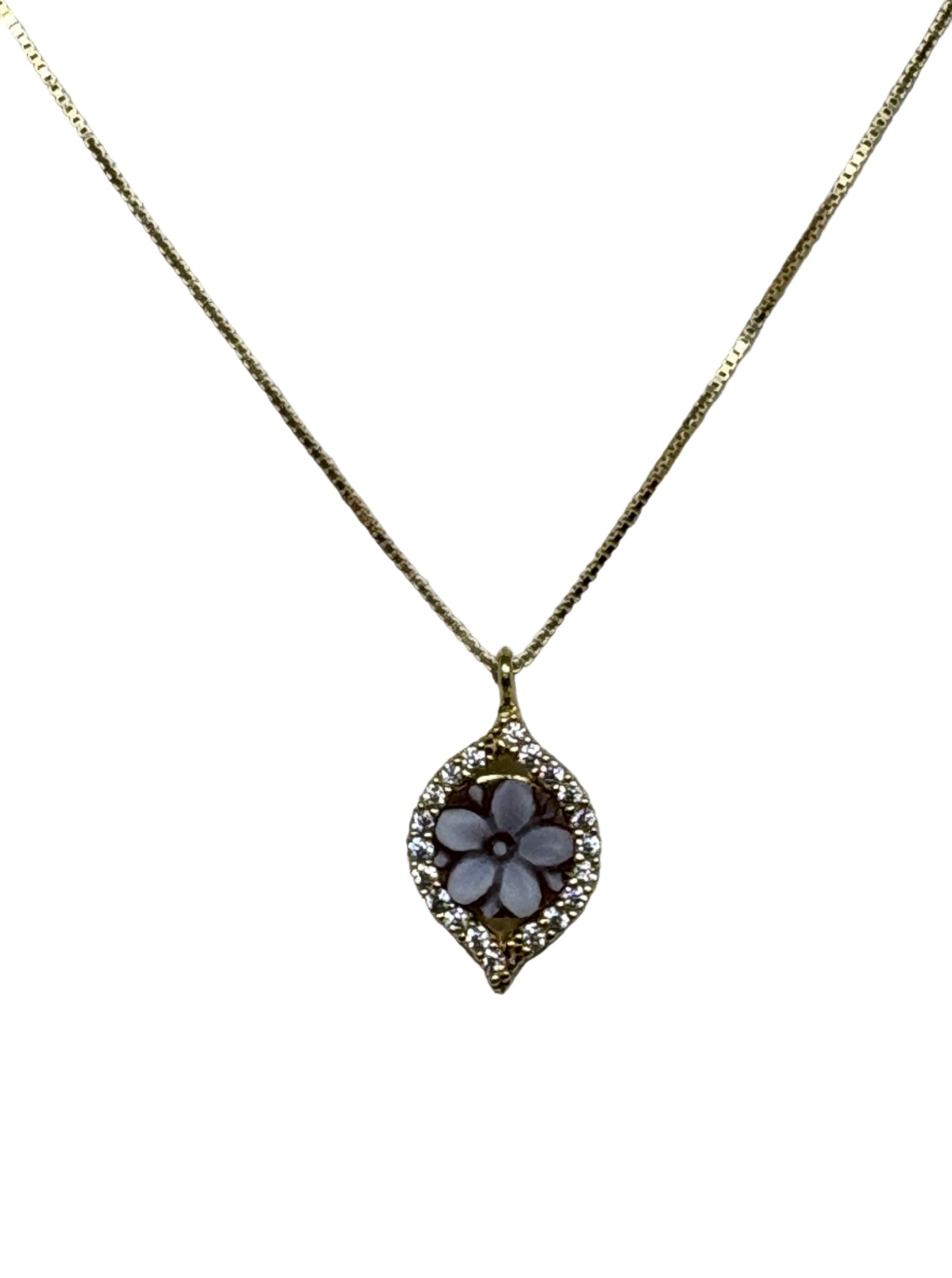Collana in Cammeo incisione "Fiore"