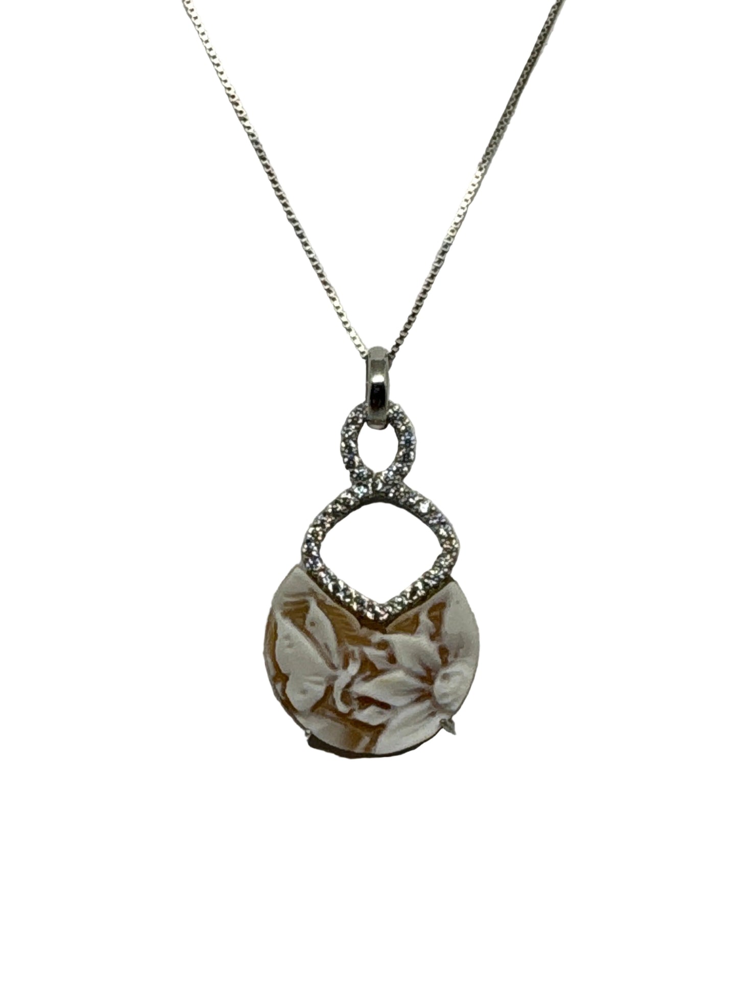 Collana in Cammeo incisione "Fiore"