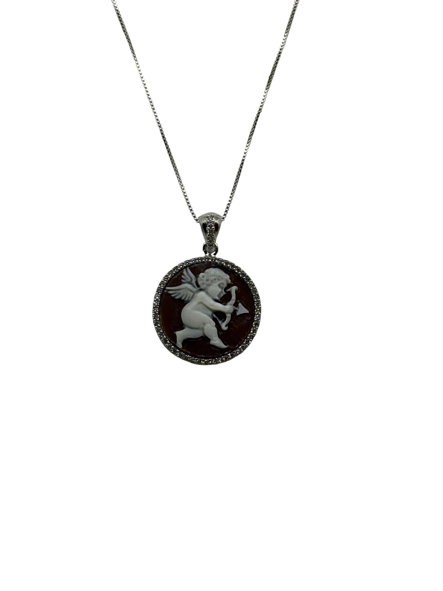 Collana in Cammeo incisione "Putto"