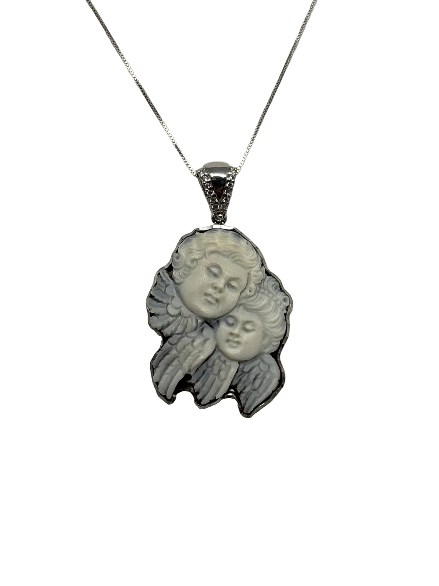 Pendente in Cammeo incisione "Putti"