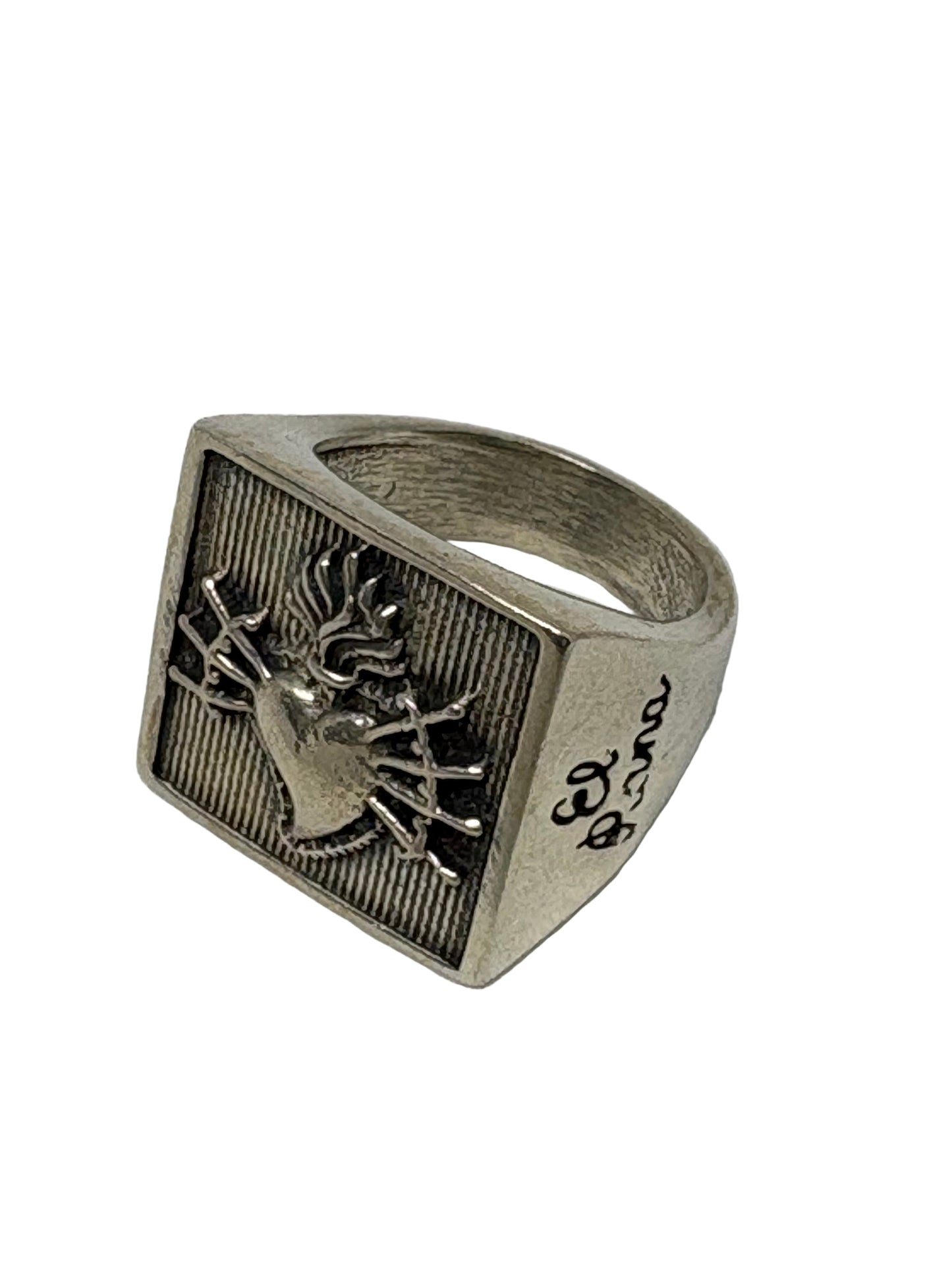 Anello in Argento Raffigurazione "Cuore Sacro"