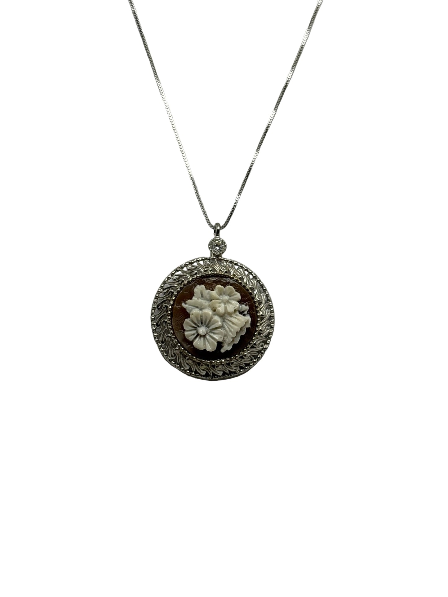 Collana in Cammeo incisione "Fiore"