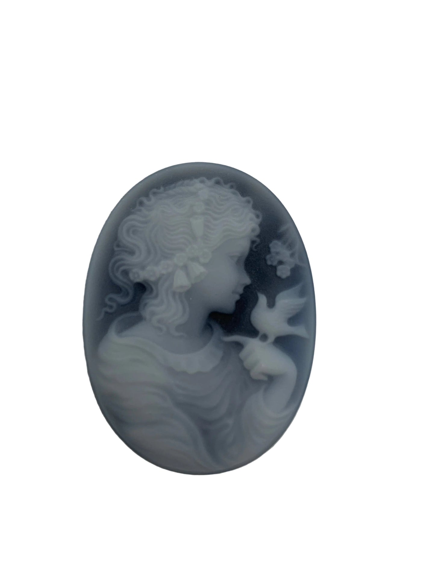 Cammeo Nudo in Agata incisione Profilo di Donna