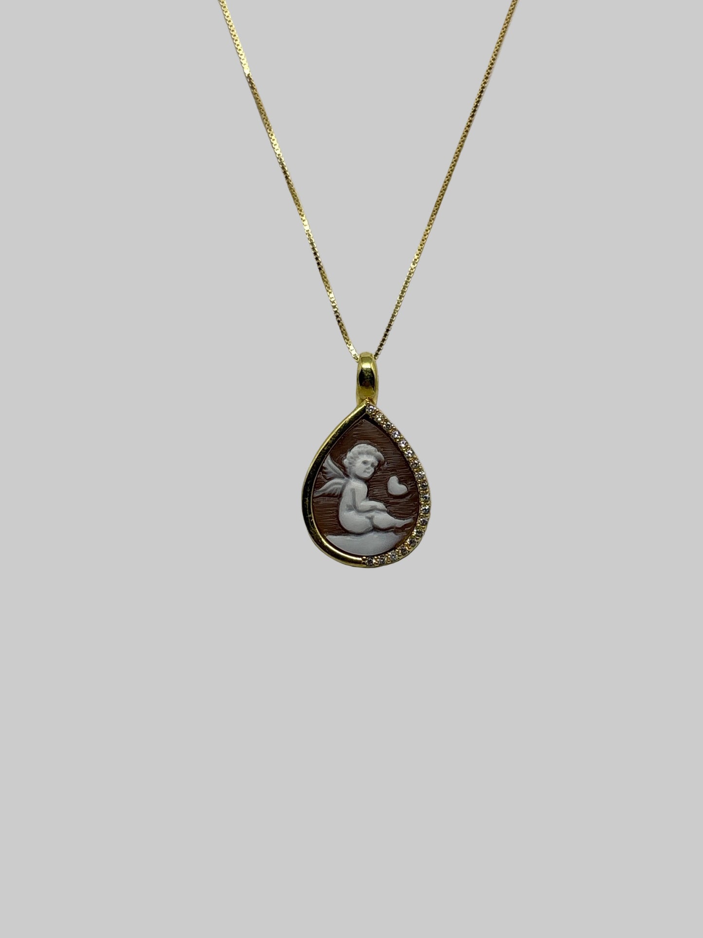 Collana in Cammeo incisione "Putto"