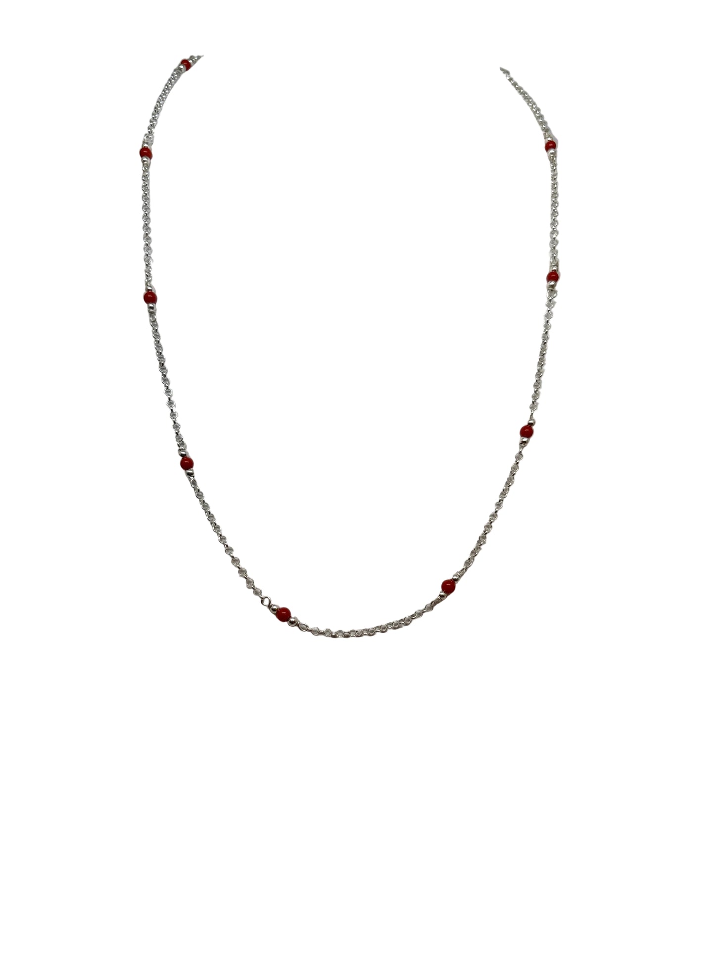 Collana in Corallo e Argento
