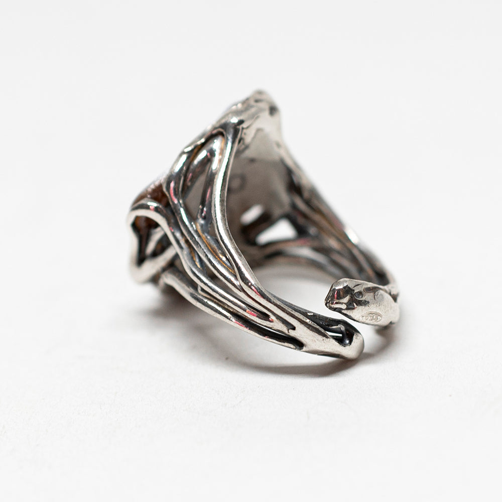 Artistic Octopus Cameo Ring