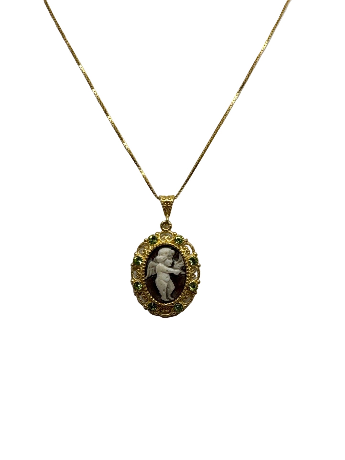 Collana in Cammeo incisione Putto