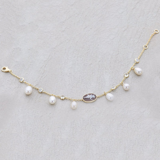 Italian Cameo Bracelet Arianna Cameo Trilly