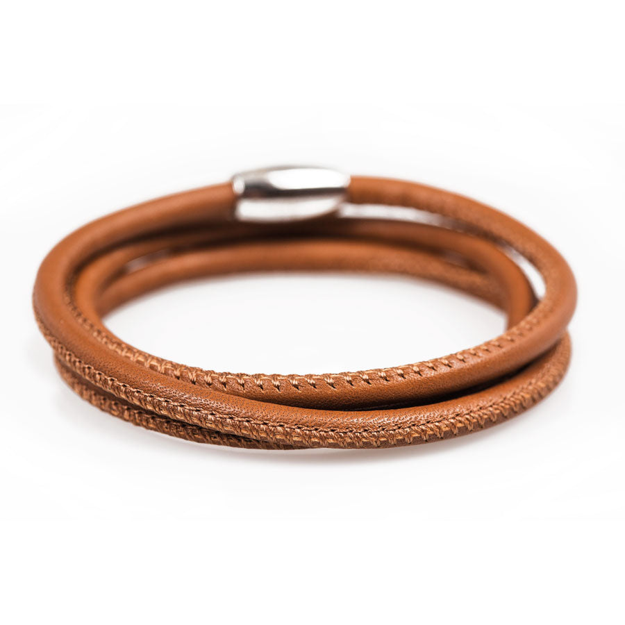 Tedora Leather Bracelet with Magnetic Closure