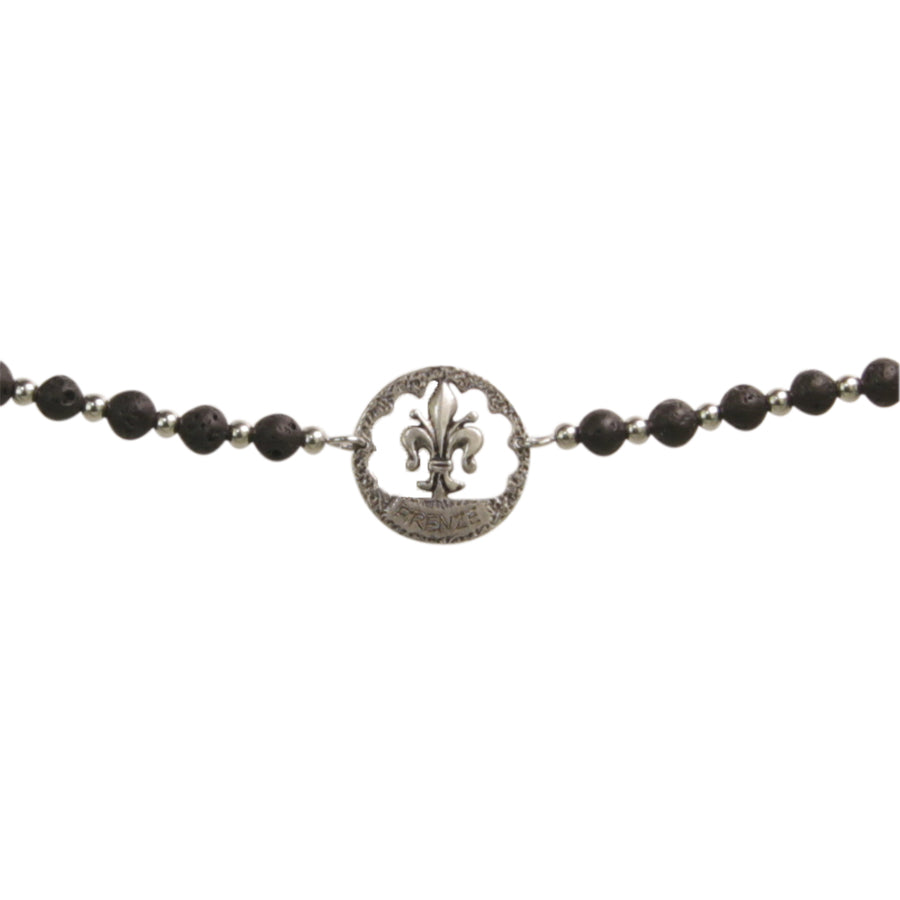 Bracciale-perle-Giglio-lava-nera-firenze 900 × 900px