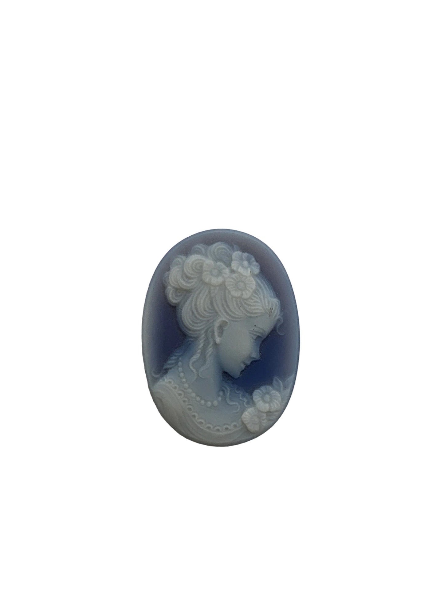 Cammeo Nudo in Agata con incisione Profilo di Donna