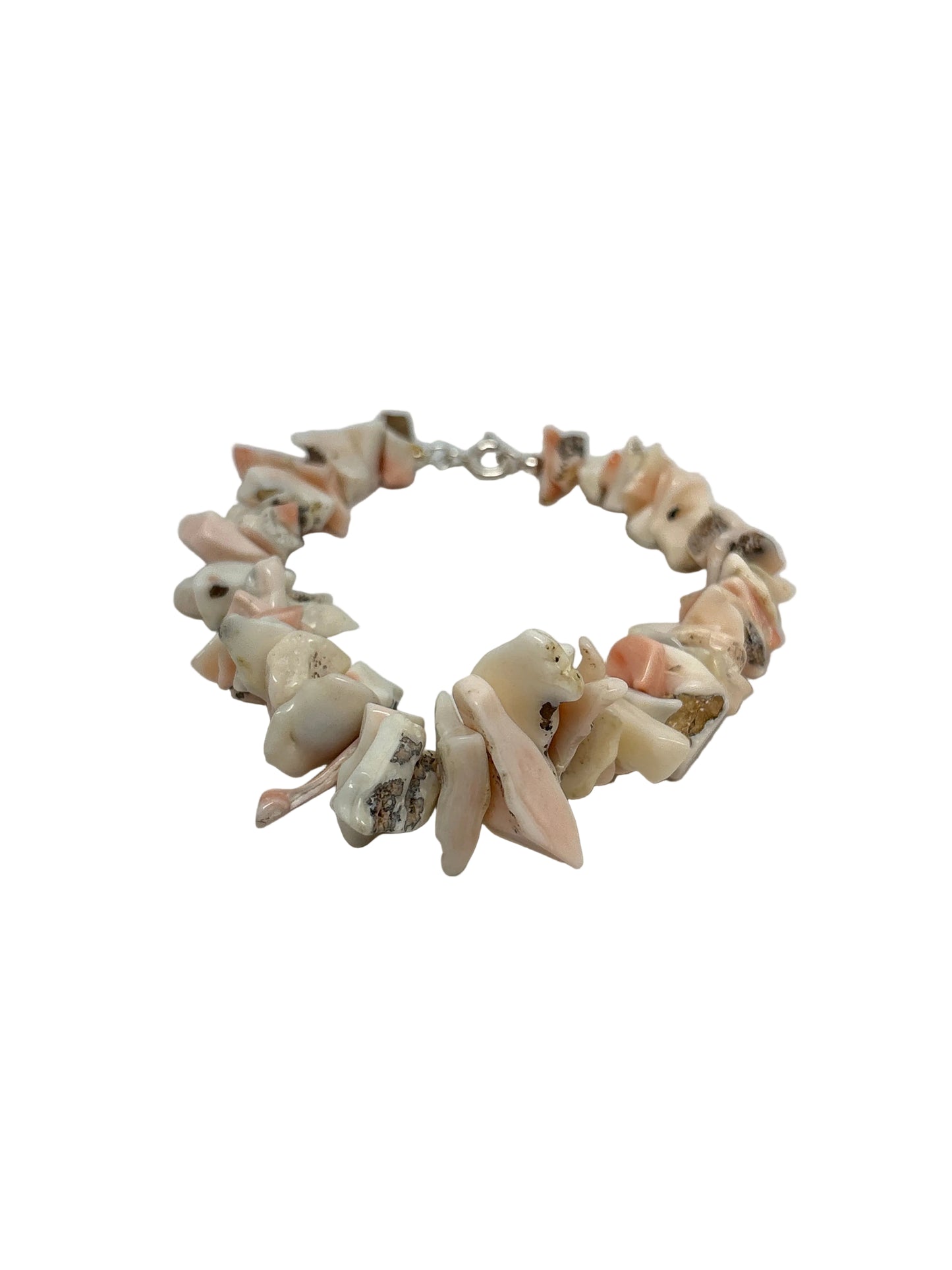 Bracciale in Corallo Rosa Grezzo