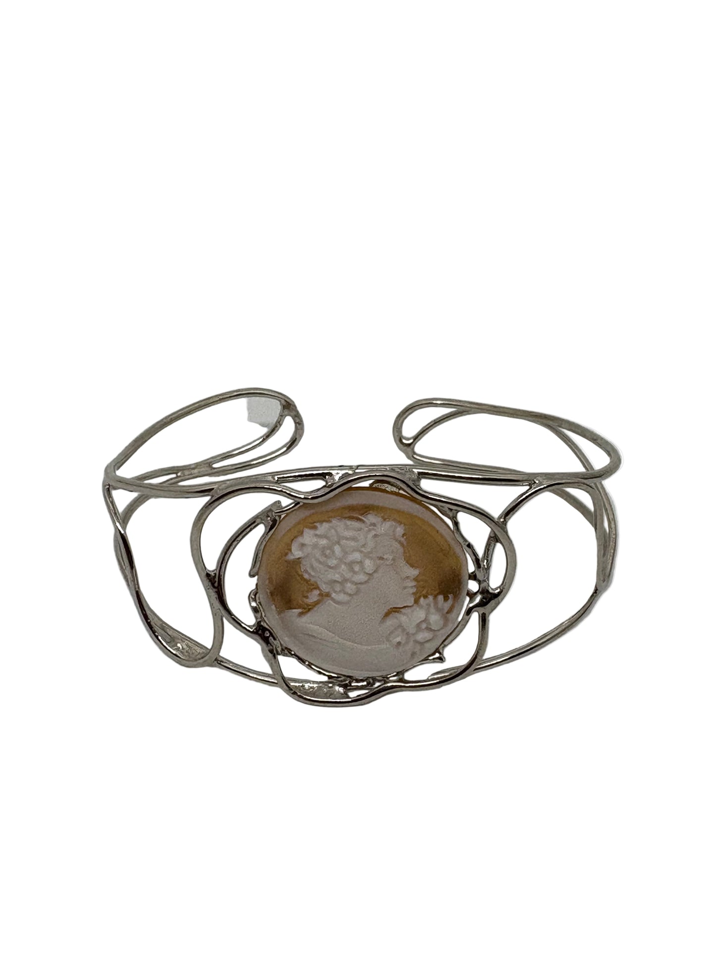 Bracciale in Cammeo Schiava incisione "Profilo di Donna"