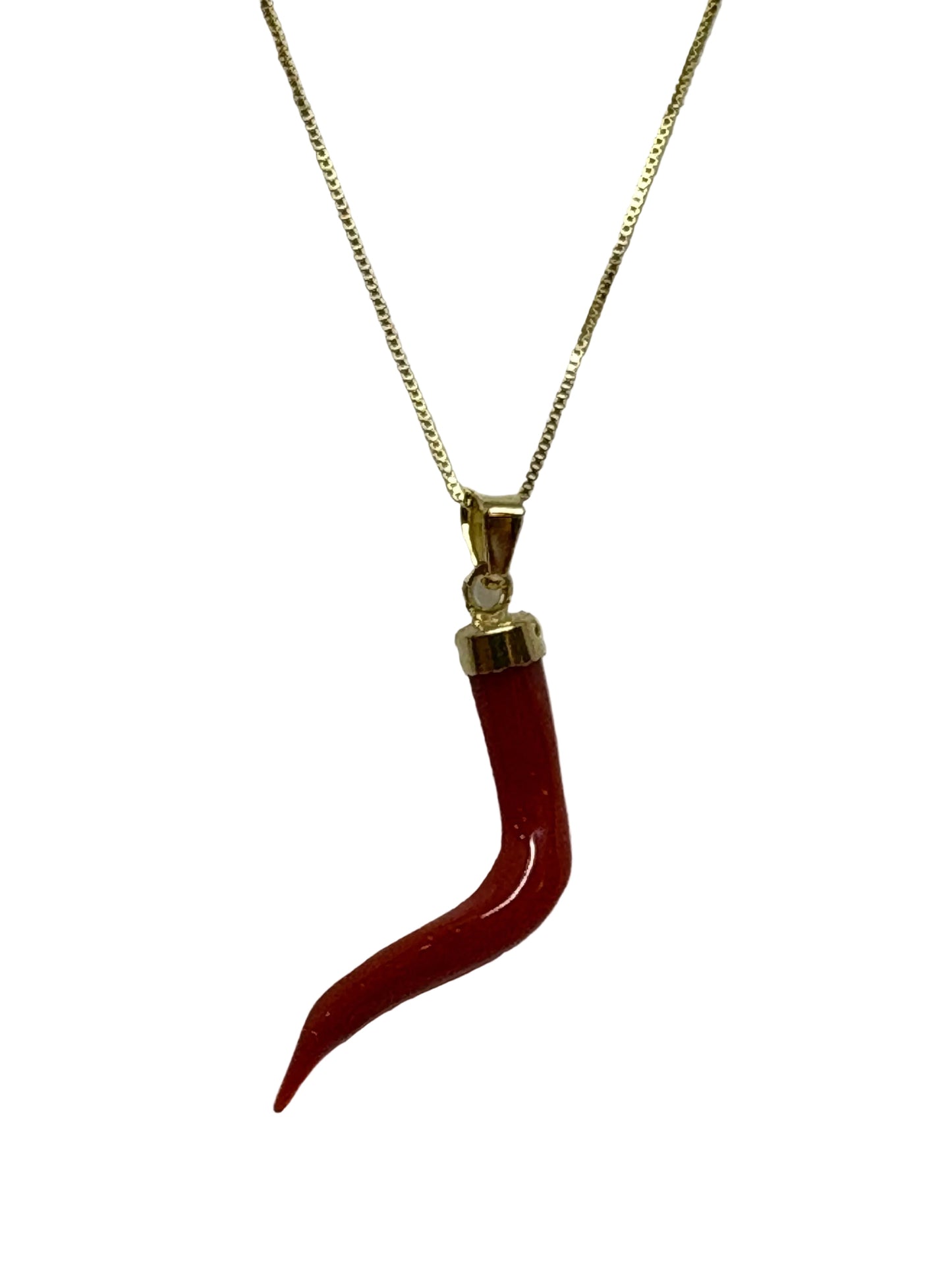 Pendente in Corallo "Corno"