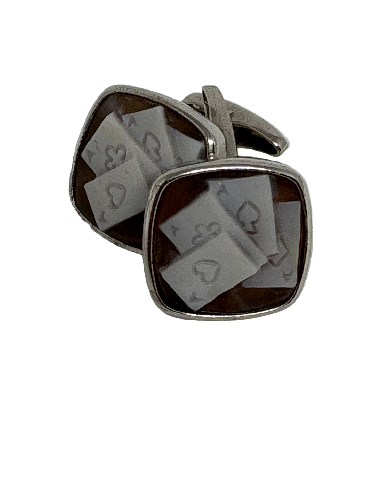 Gemelli in Cammeo "Cameo Italiano Carte Poker"