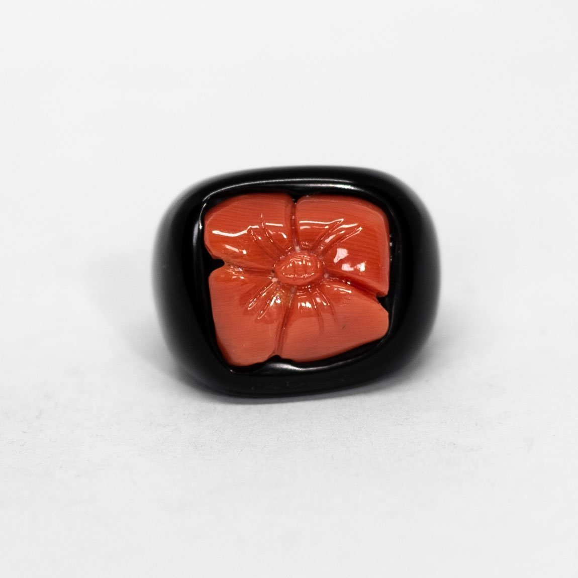 Anello-Corallo-Rosso-Fiore
