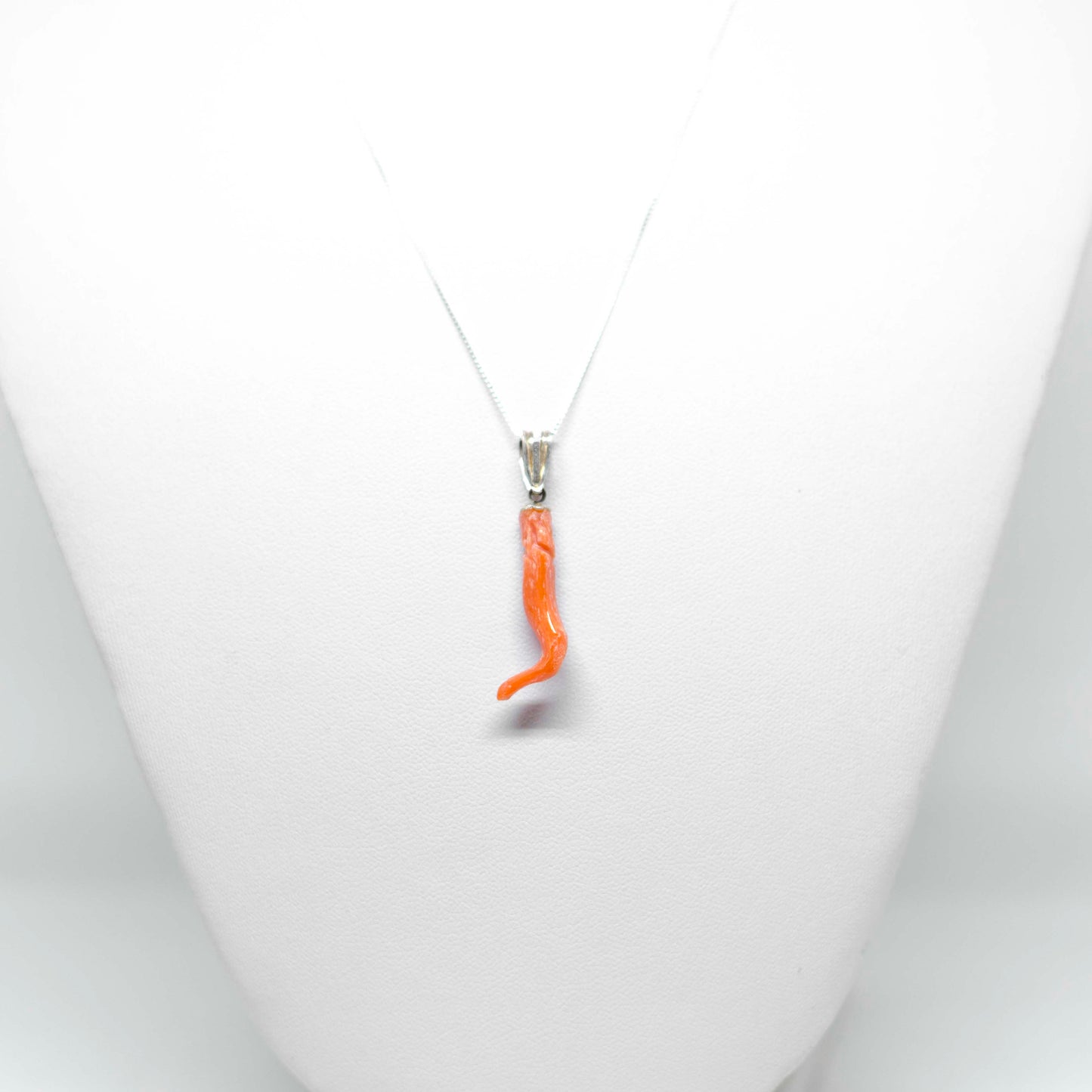 Pendente in Corallo Corno Portafortuna