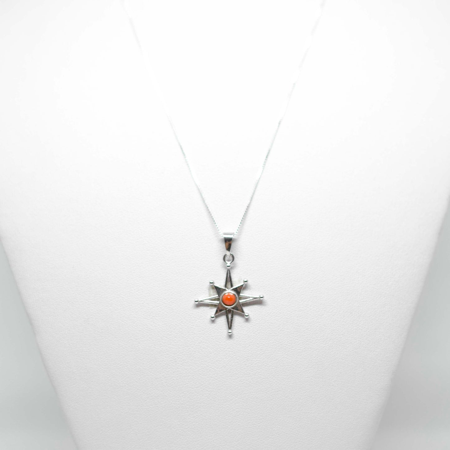 Pendente in Corallo e Argento