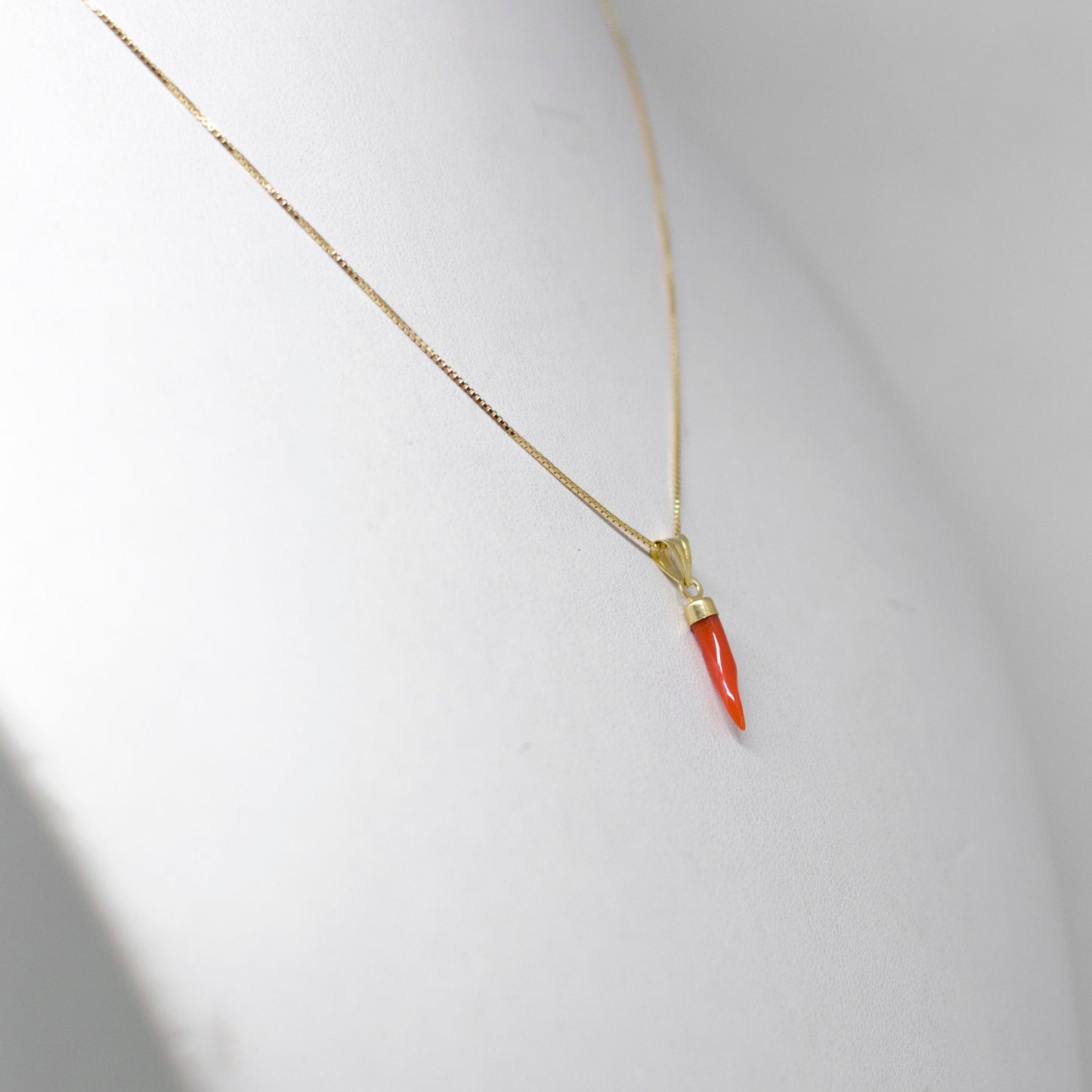 Pendente Corno Portafortuna in Oro