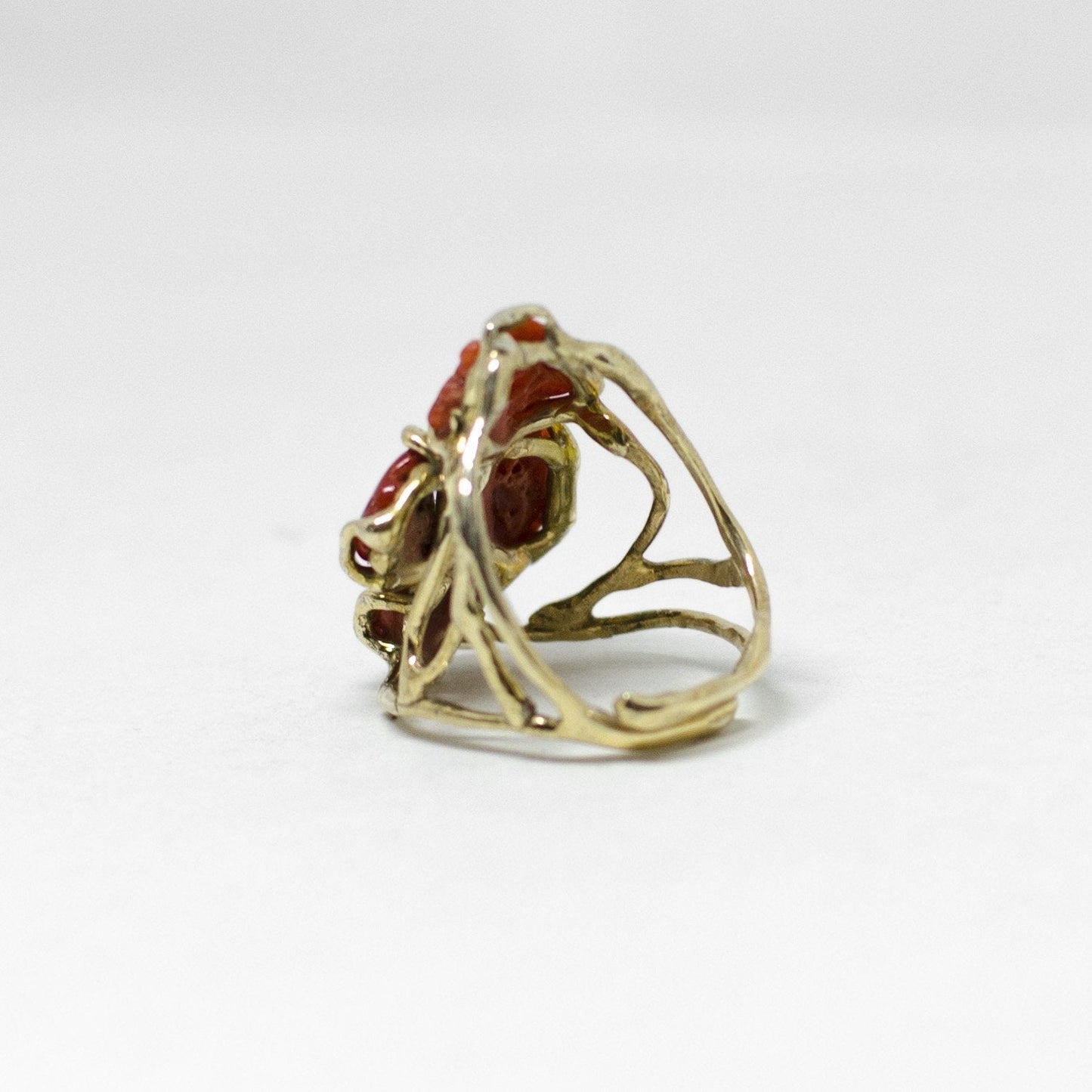 Red coral ring