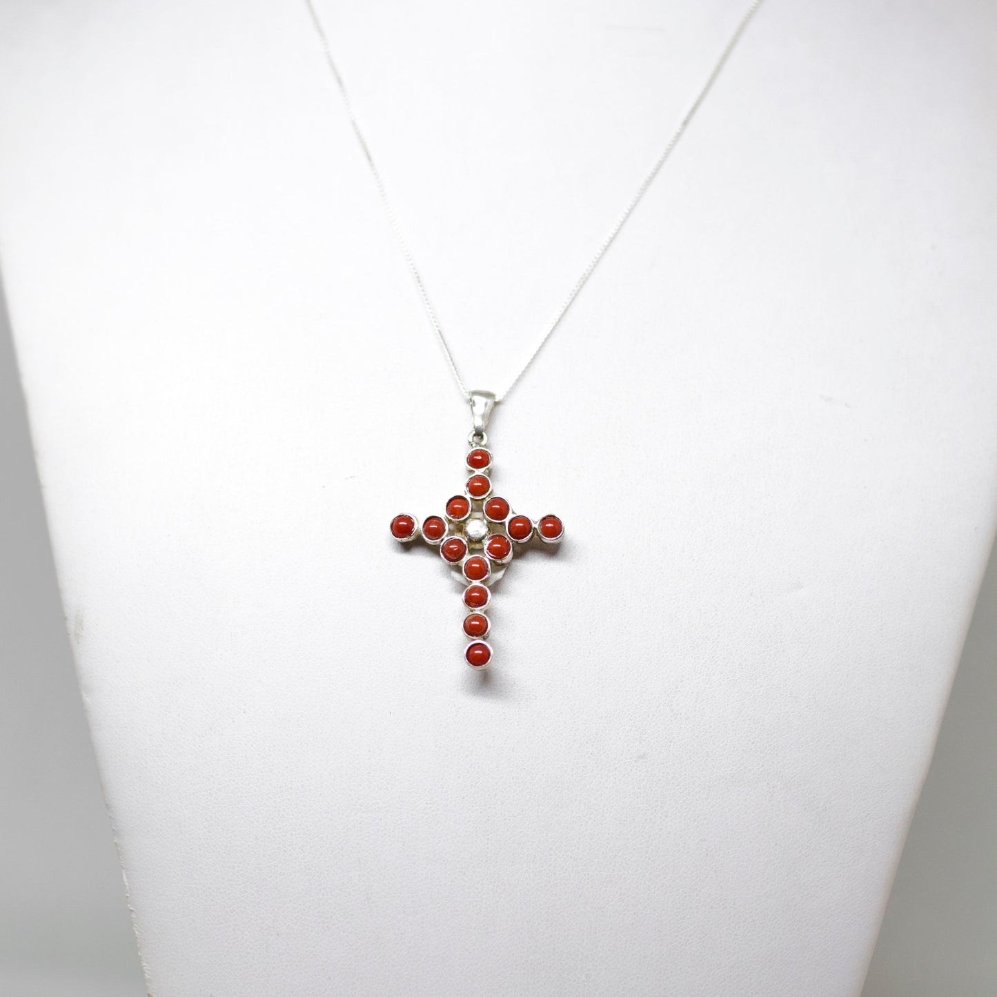 Pendente in Corallo 'Croce'