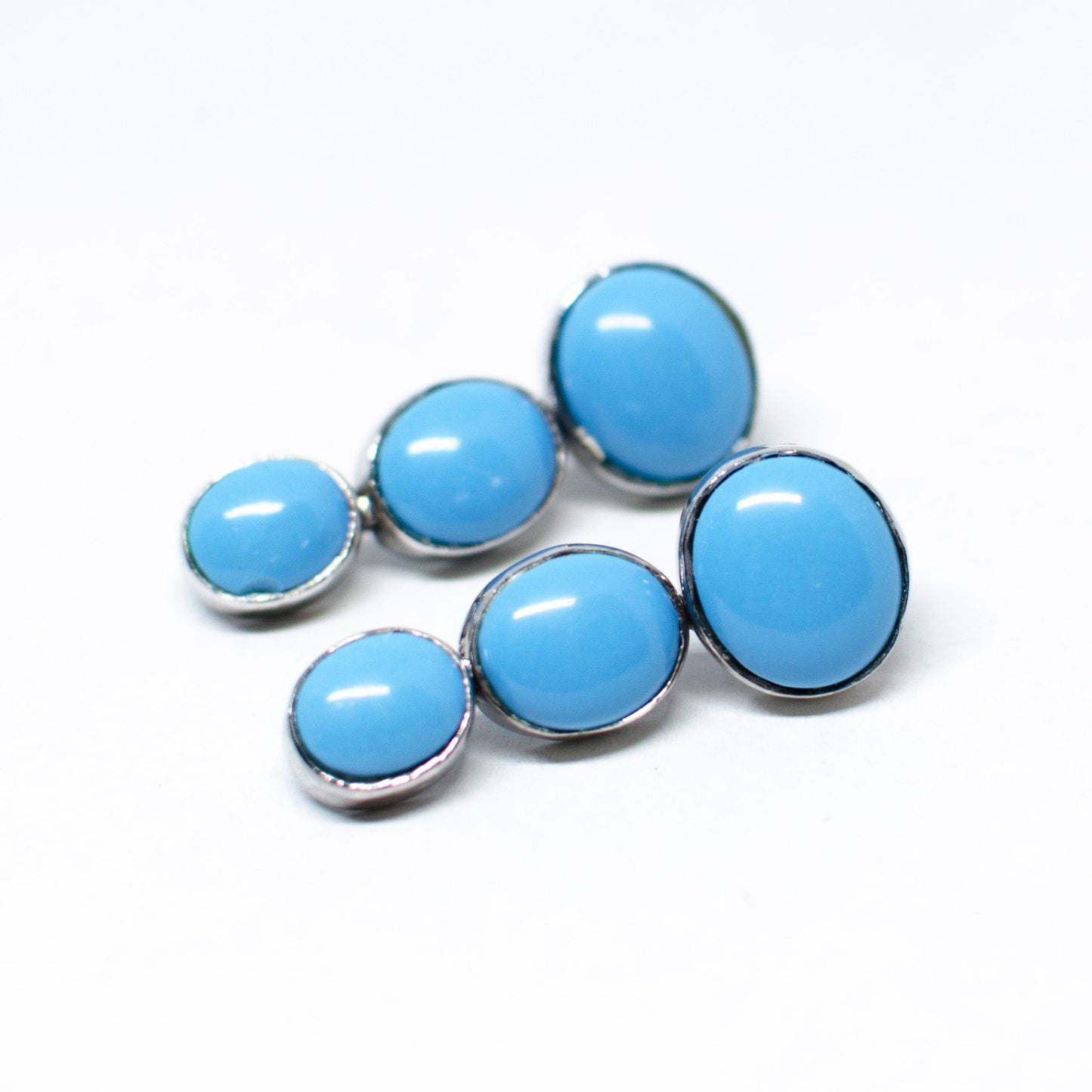 Turquoise pasta and 925 silver earrings