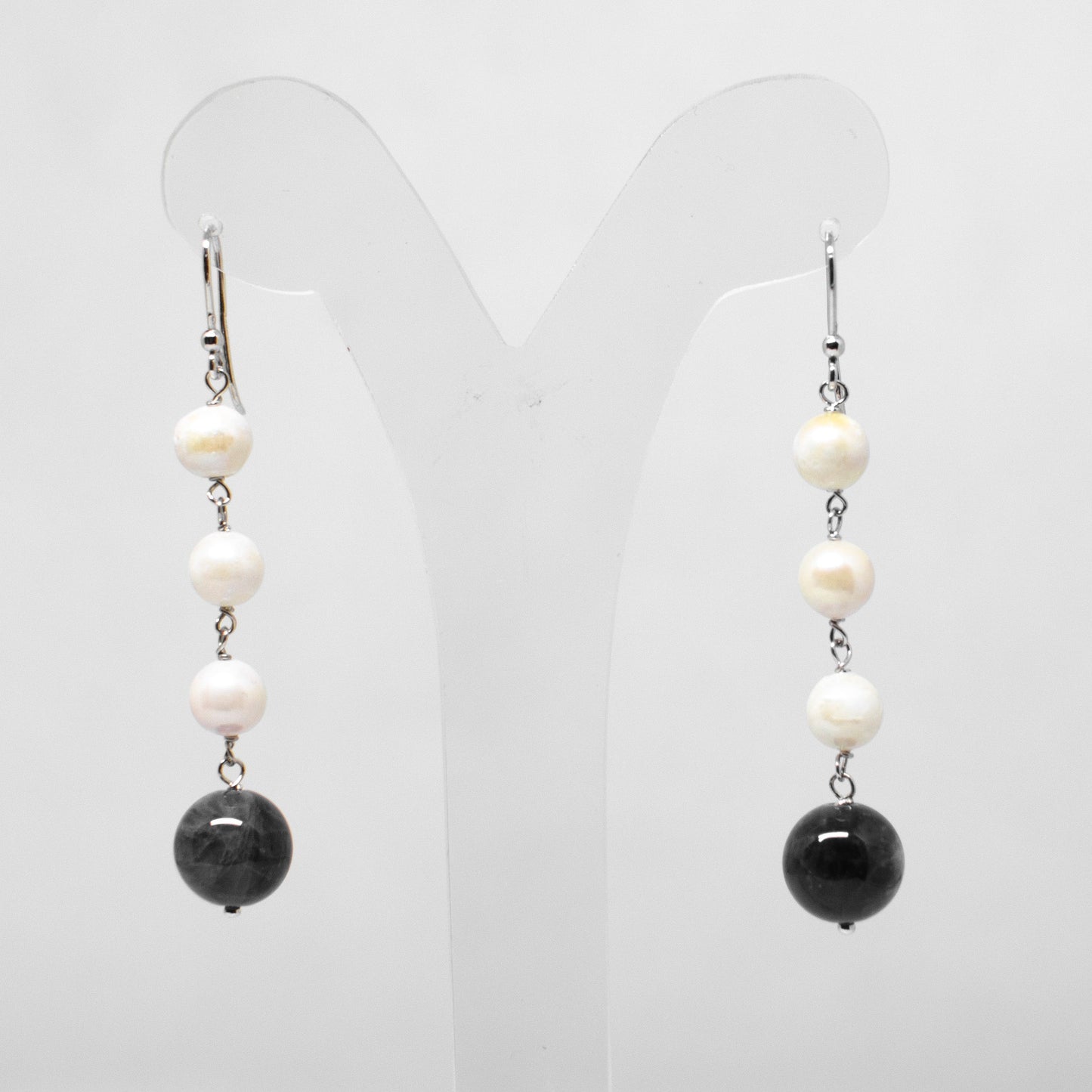 Orecchini in Agata e Perle