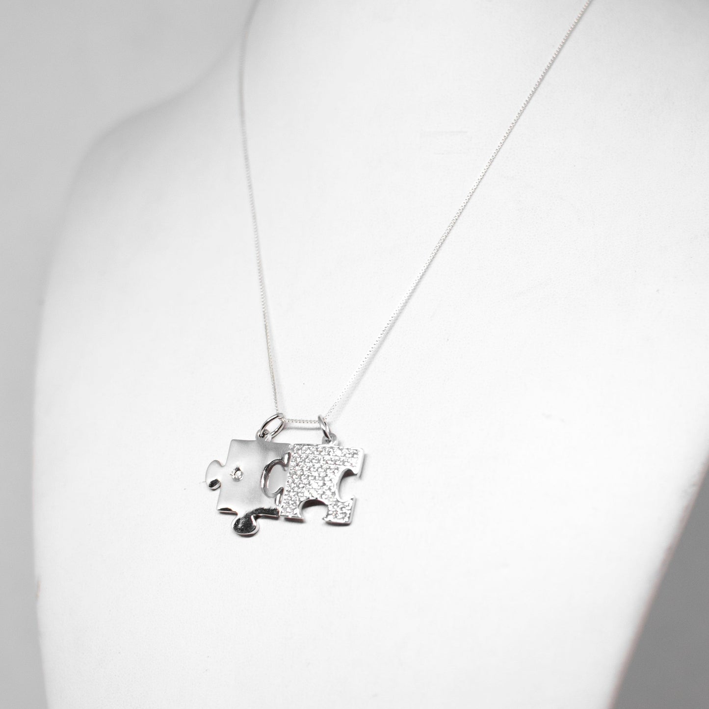 Pendente puzzle degli innamorati