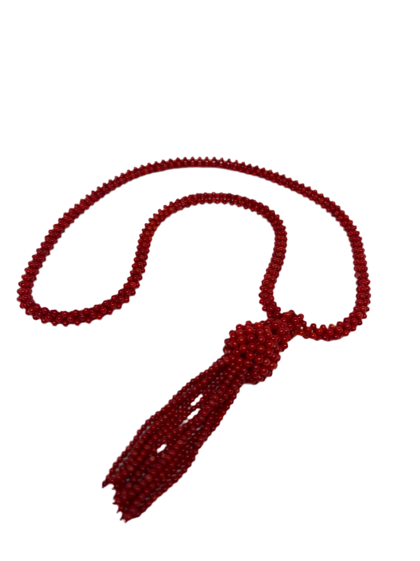 Collana in Tessito in Corallo Bambù