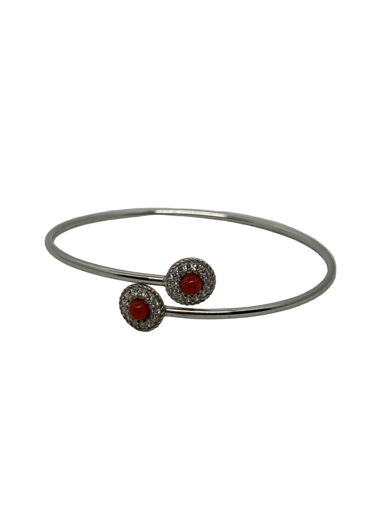 Bracciale in Argento e Corallo