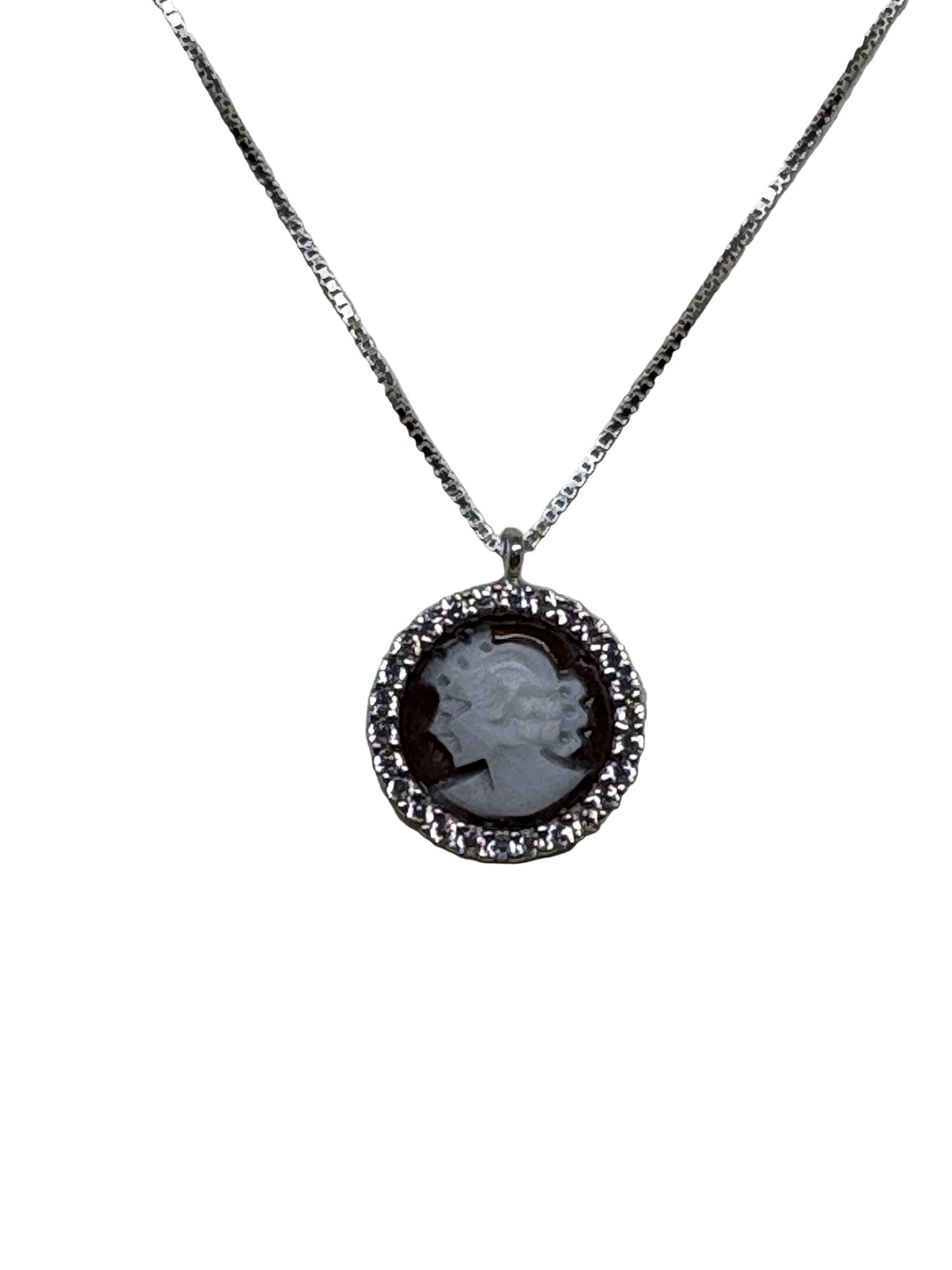 Collana in Cammeo incisione "Profilo di Donna"