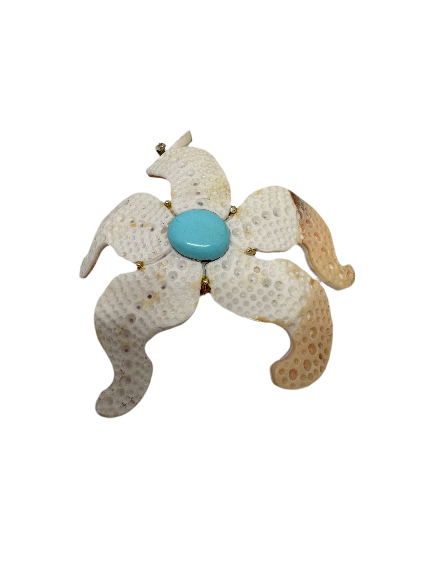 Pendente in Conchiglia ' Stella Marina'e Pasta di Tuchese