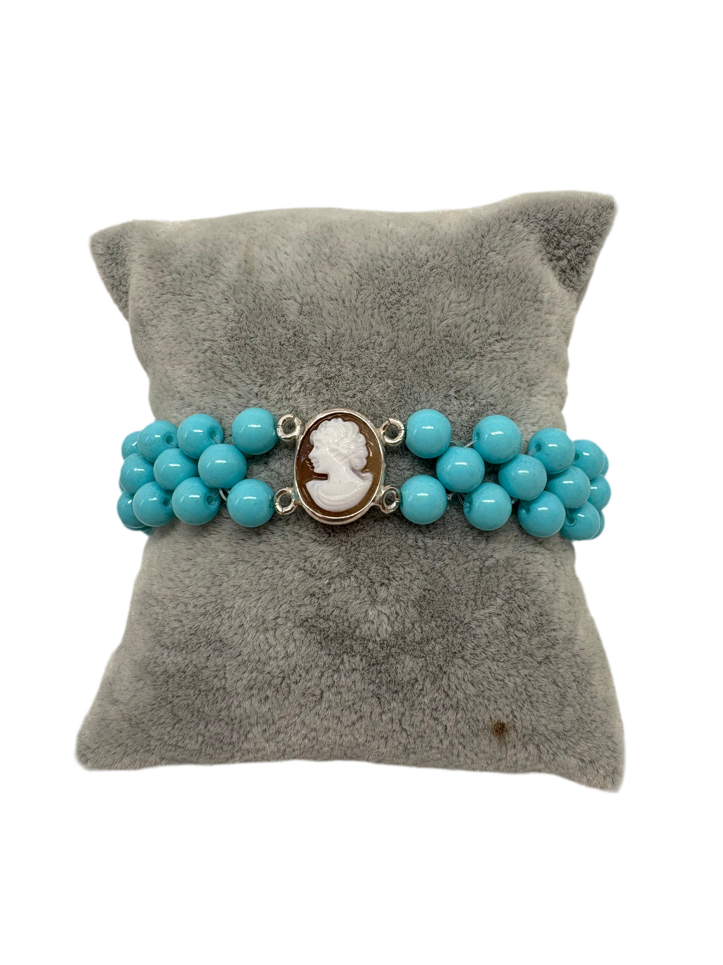 Bracciale in Cammeo e Pasta di Turchese