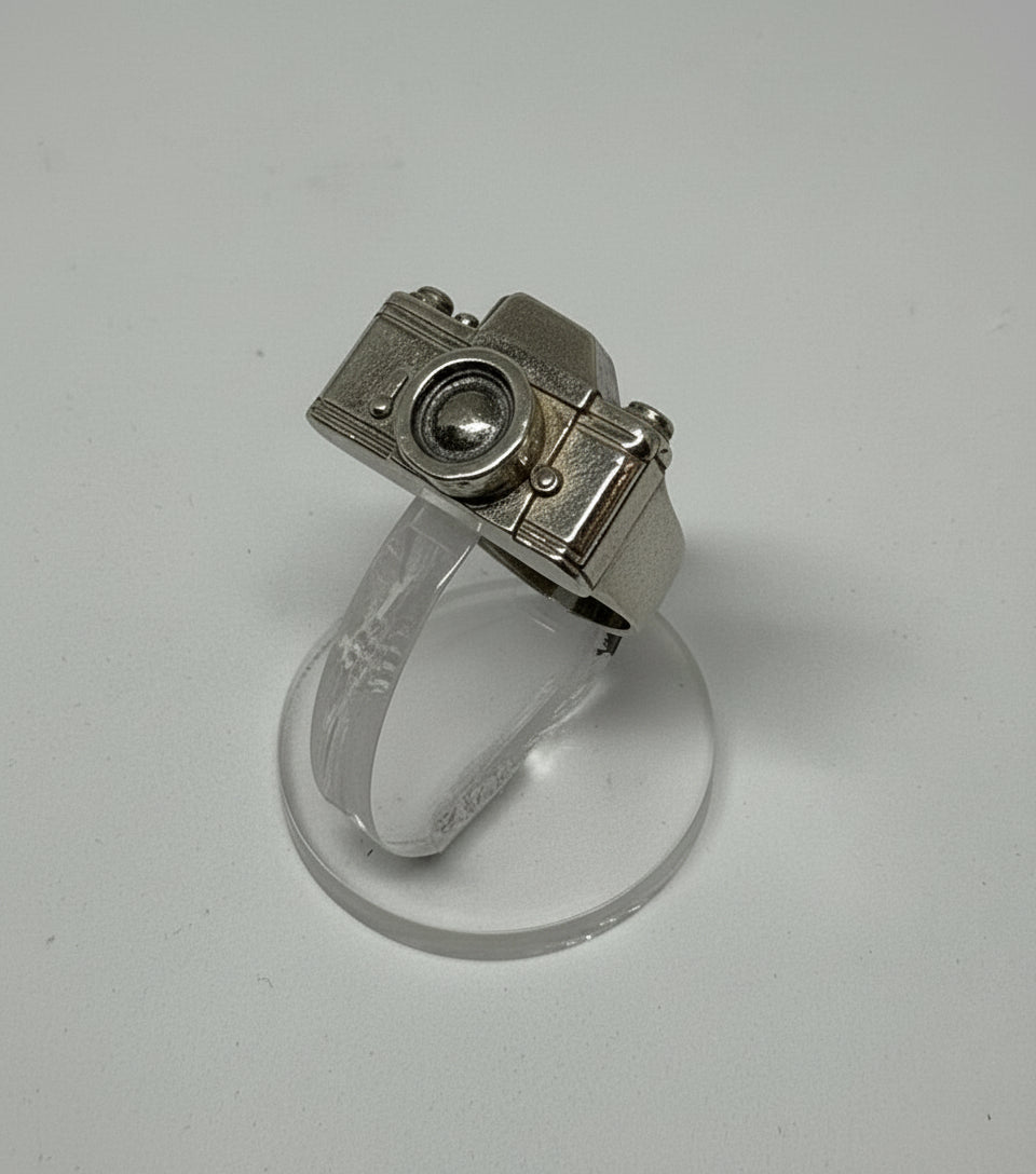 Anello in Argento "Macchina Fotografica"