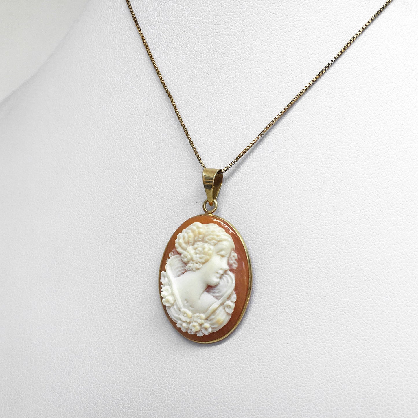Artistic Cameo Pendant Woman Profile