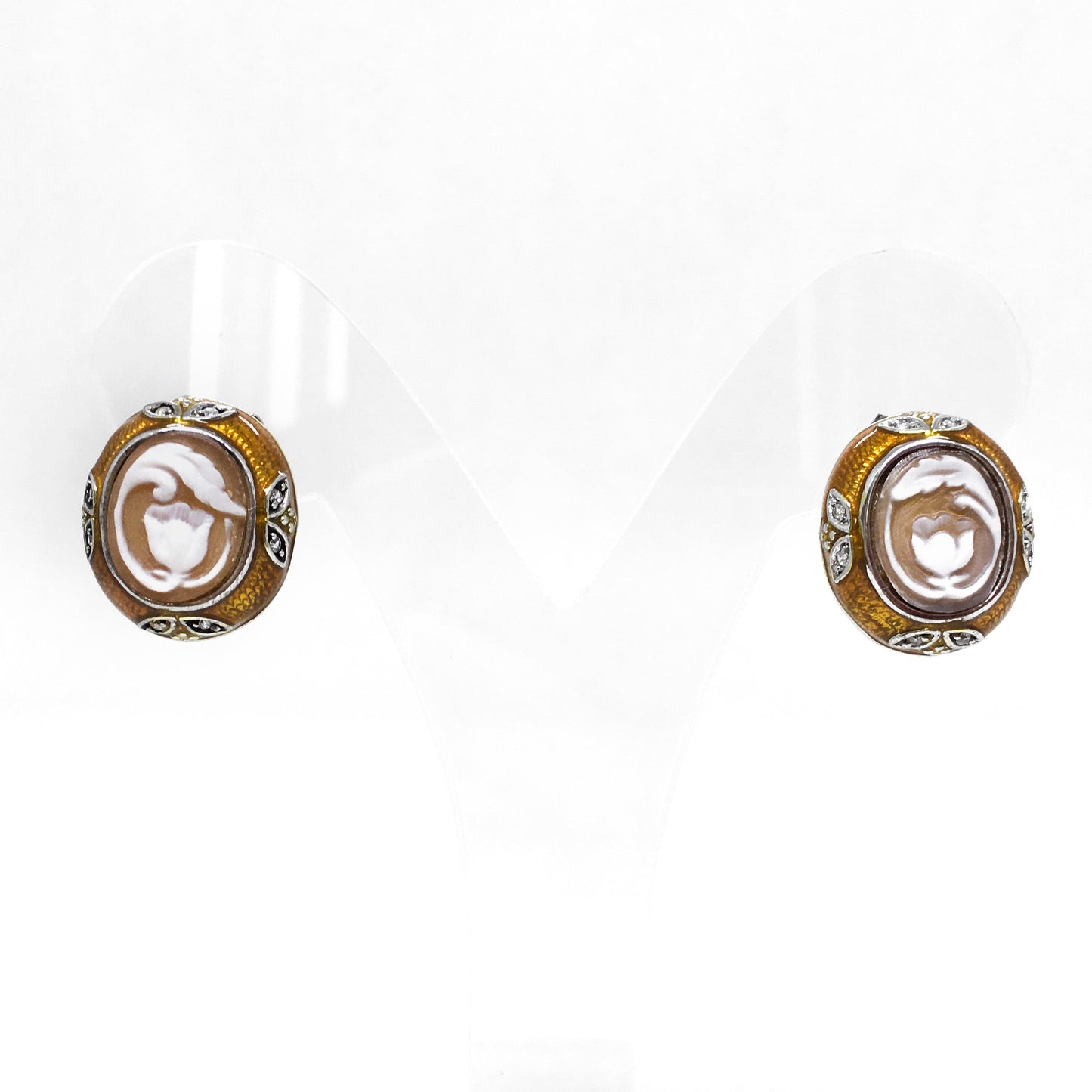 Orecchini Cameo Italiano Cammeo Fiore