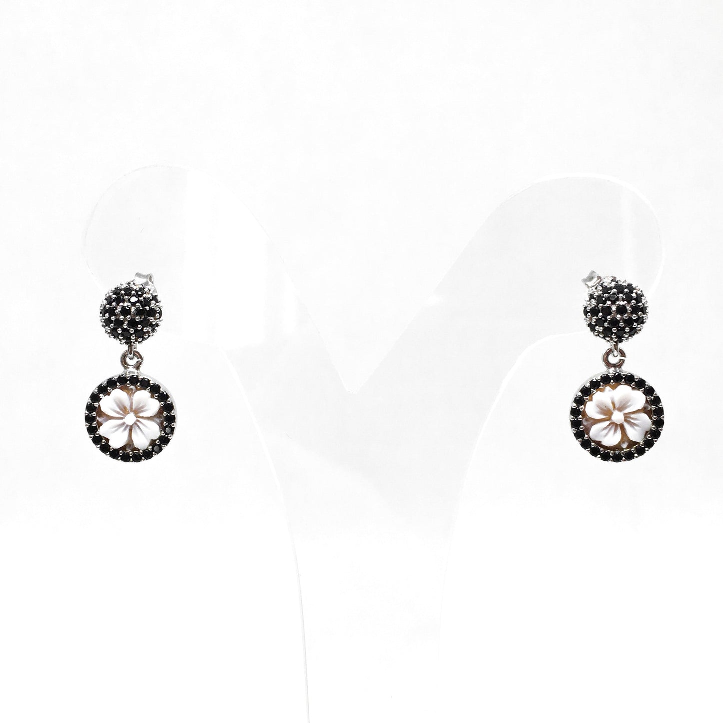 Orecchini-Cameo-Italiano-Cammeo-Fiore