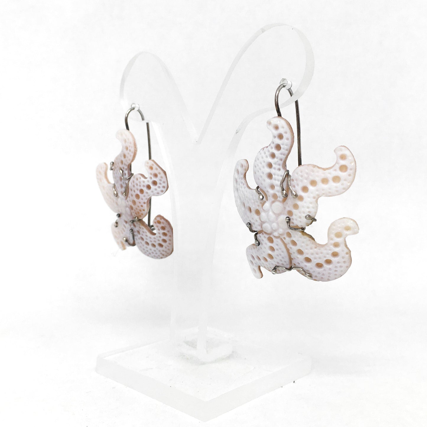 Starfish Cameo Earrings