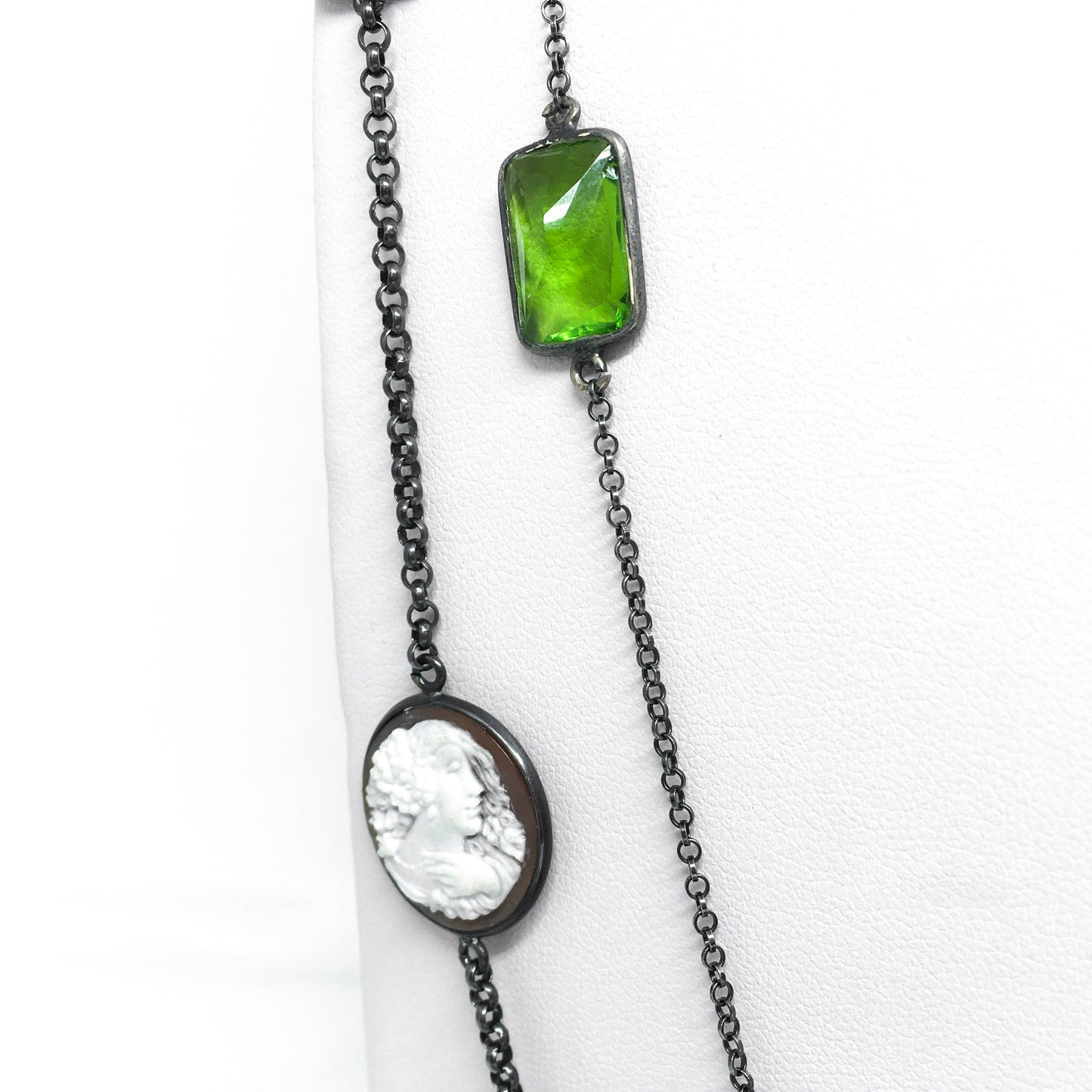 Italian Cameo Necklace Cameo Profile Woman