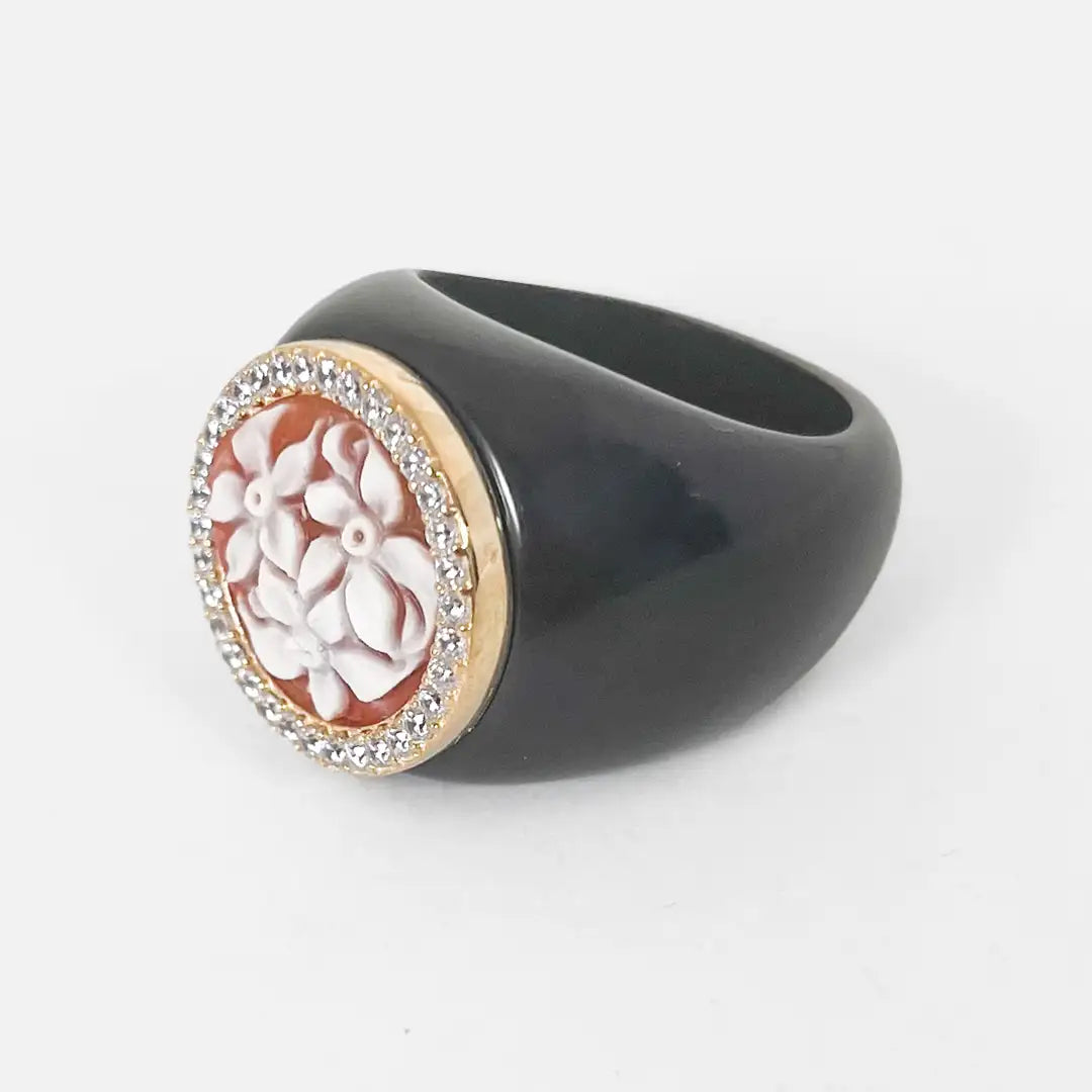 Anello Agata e Cammeo