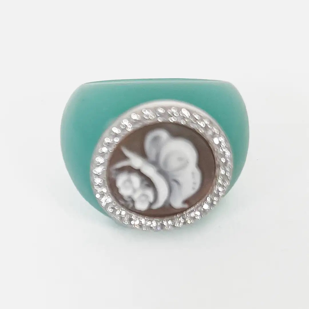 Anello Agata e Cammeo