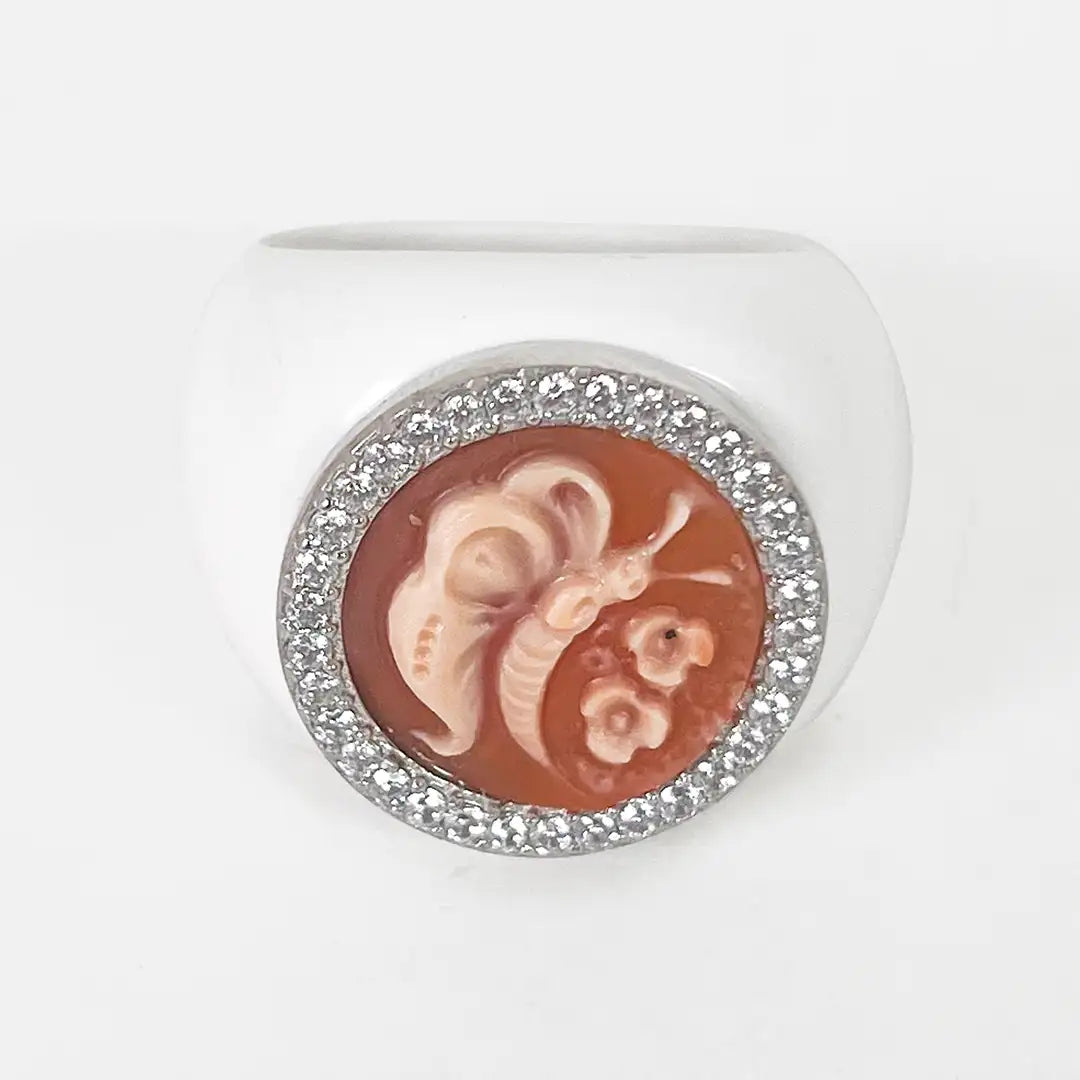 Anello Agata e Cammeo